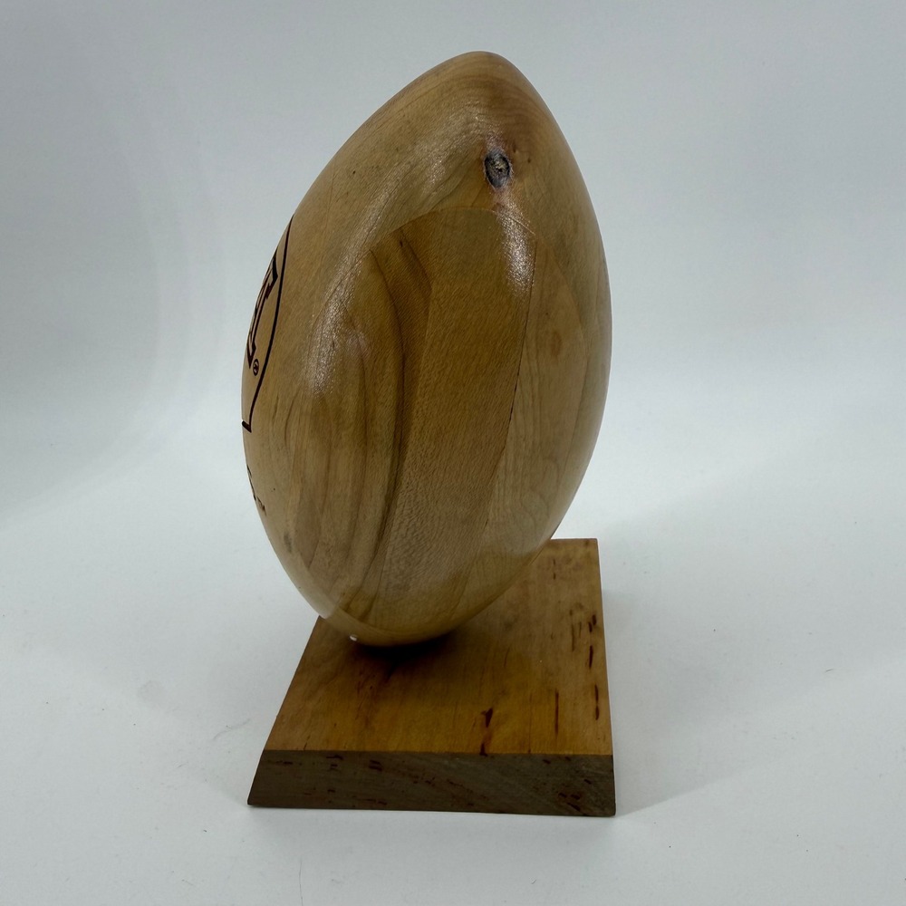 Arizona Wildcats Wooden Football Desktop Trophy Engraved NCAA Decor 8 Inch - Picture 5 of 10